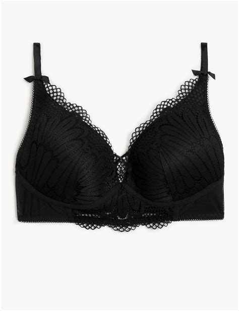 amber lace|Amber Lace Wired Plunge Bra (B